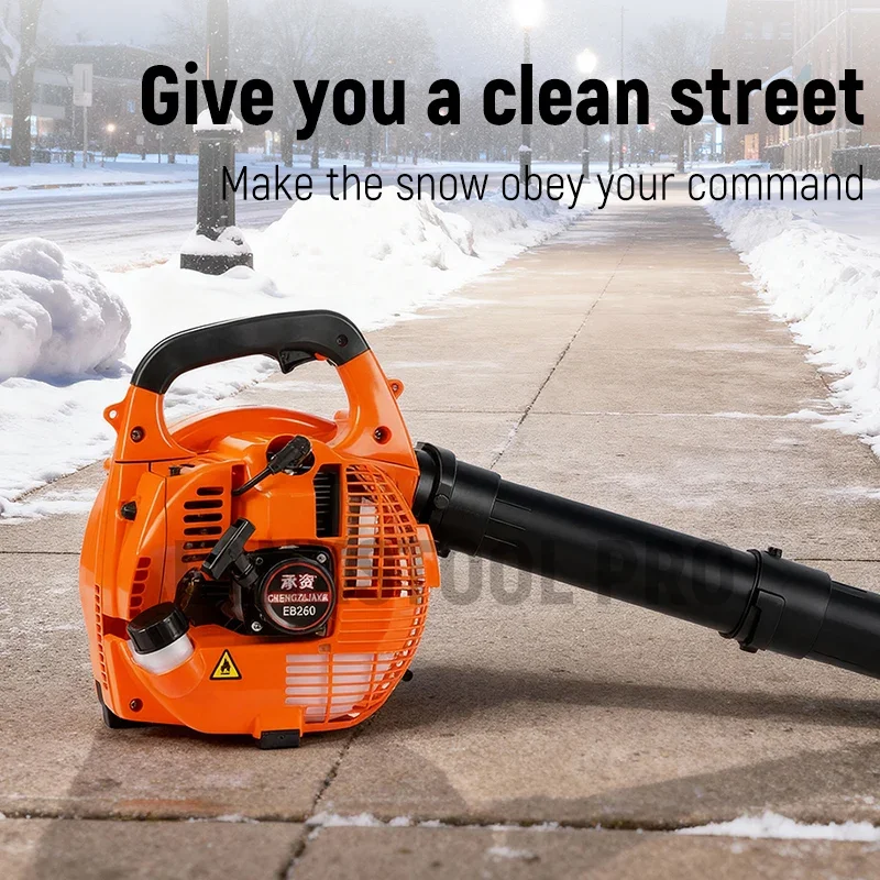 2-stroke Backpack Petrol Blower Gas Snow Blower Petrol Leaf Blower for Driveway and Garden Gas Blower Fan