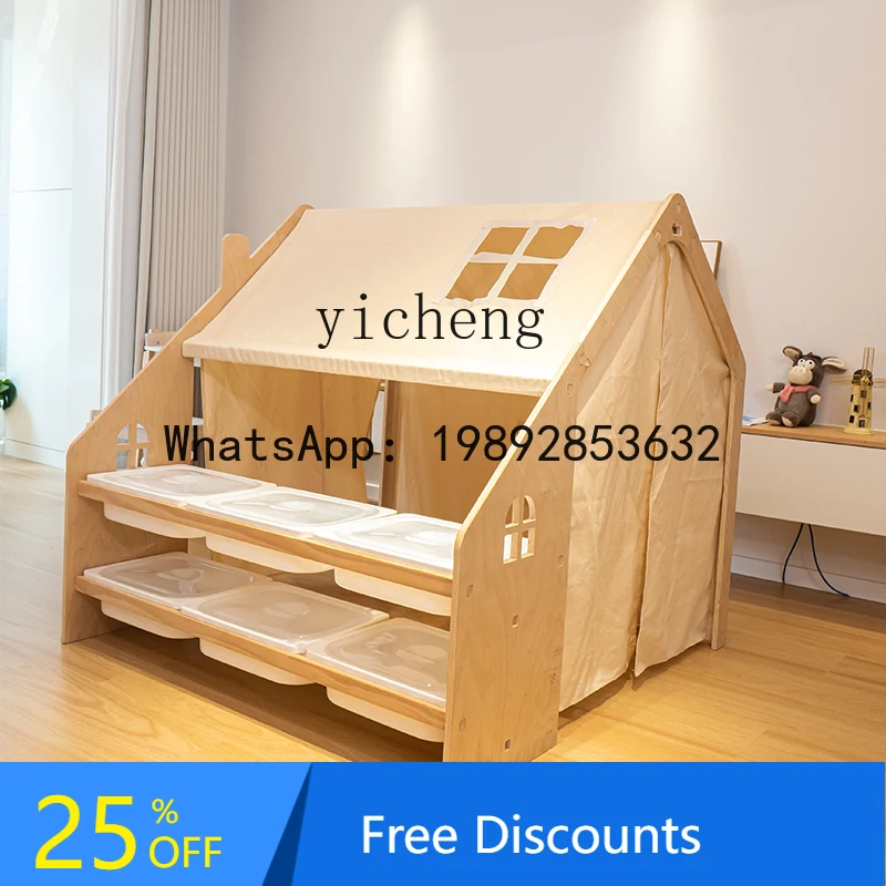 AA decorative ornaments children's tent solid wood game house indoor princess castle sleeping toy small house
