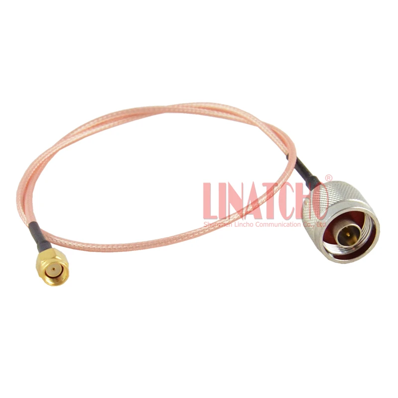 1.5FT RG316 RP SMA Male to N Male 50cm WIFI Antenna Connecting Pigtail Coaxial Cable