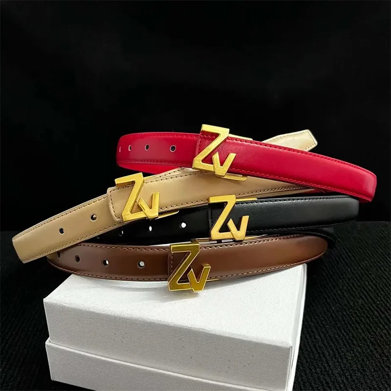 Belt For Women Luxury Brand Lady Leather Belt Female Design Women's Belts for Jeans Thin Belt 24mm Wide
