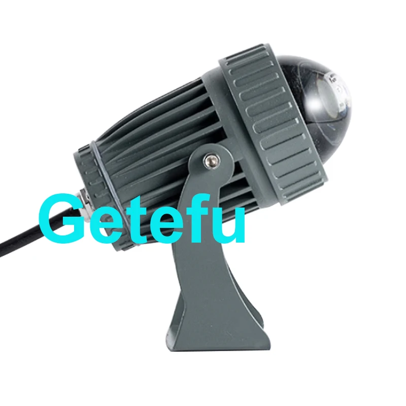Outdoor LED RGB Floodlight 110V 220V 10W Waterproof Spotlight with Narrow Beam Angle Landscape Street Garden Square Floodlights