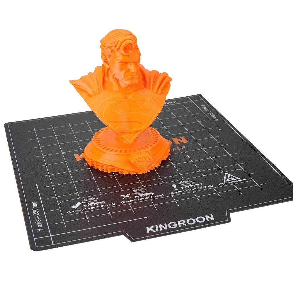 KINGROON مرنة المغناطيسي Heatbed 180x180/235x235 مللي متر طابعة ثلاثية الأبعاد غطاء سرير ساخن A + B لينة المغناطيس بناء لوحة ل KP3S KP5L أندر 3
