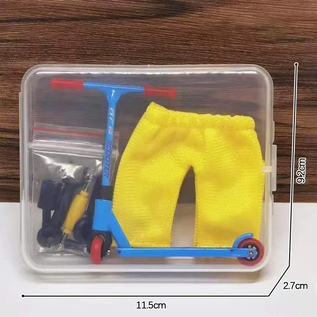 mini size Set, Fingerboard Bikes Scooter Tiny Finger Board Deck Fingertip Movement Party Favors for Kids Gifts