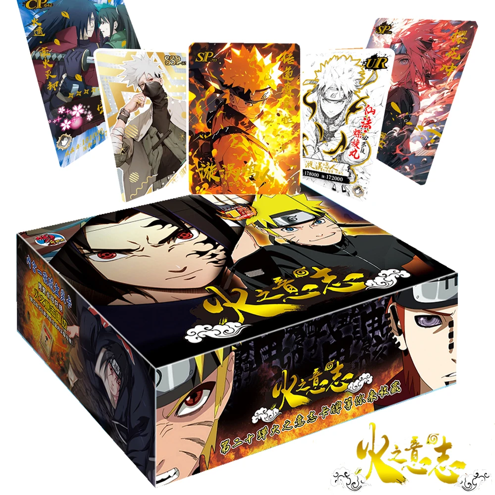 Wholesale Naruto Cards Collection for Children Family Entertainment Limited Multiple Types Flash SSP Cards Toys Friends Gifts