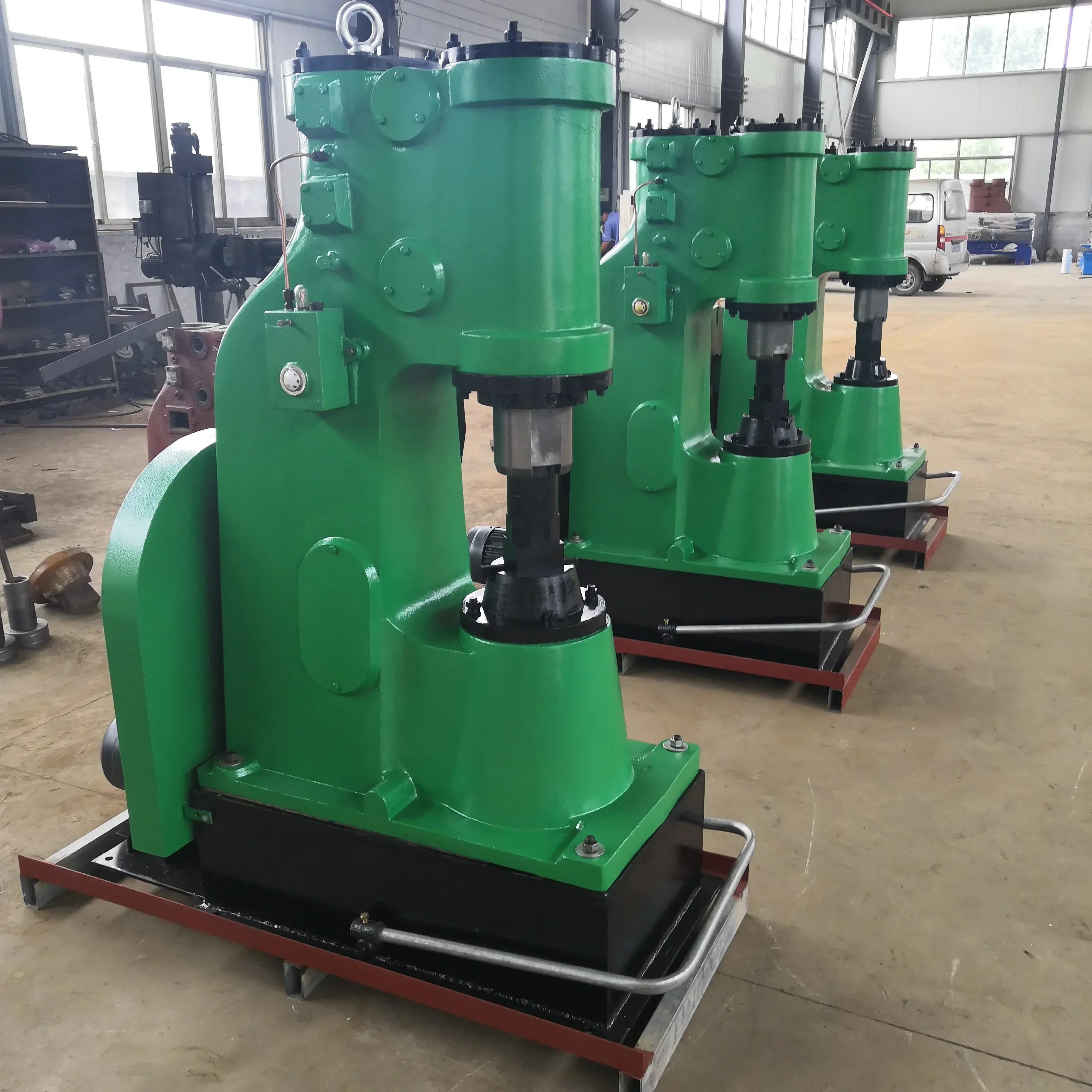 Localized Compressive Forces Metal Shaping Pneumatic Forging Hammer With Hexagonal Handle