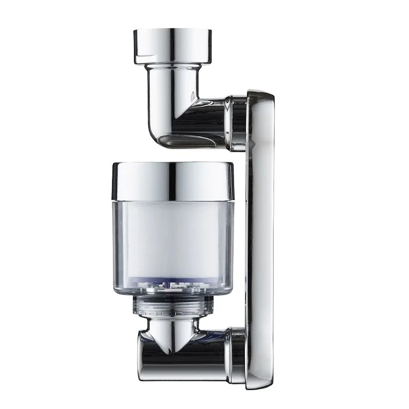 1080° Rotating Faucet Extender Arm Universal Anti‑splash Tap Bubbler Filter Nozzle for Kitchen Bathroom Sink