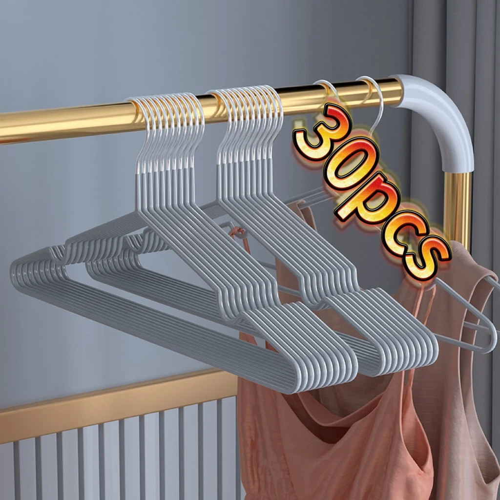 Space Saving Hangers for Dorm Room Closet, Non-Slip, Non-Trace Rack, 10PCs, 20PCs, 30 PCs