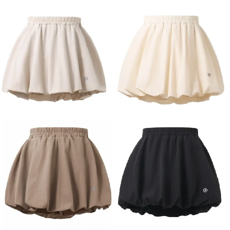 

2026 Girls Ballet Skirt Blooming Puff Short Skirt Cool-Touch Elastic Waist Summer Casual Sports School Kids Outfits 4-12 Years