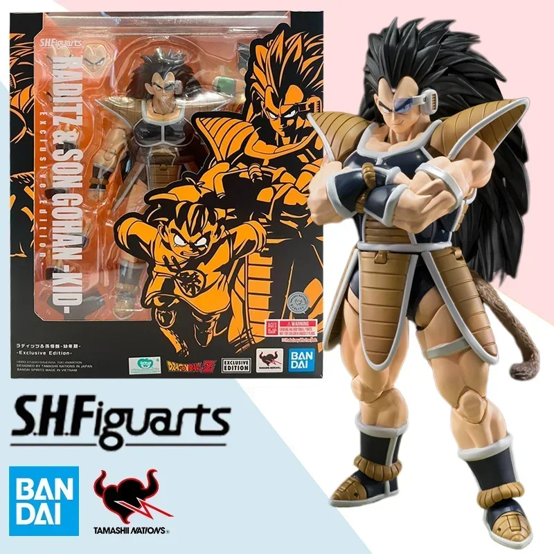 In Stock Original Bandai Dragon Ball SHFiguarts RADITZ & SON GOHAN Exclusive Edition Children's SDCC Action Figure Model ToyGift