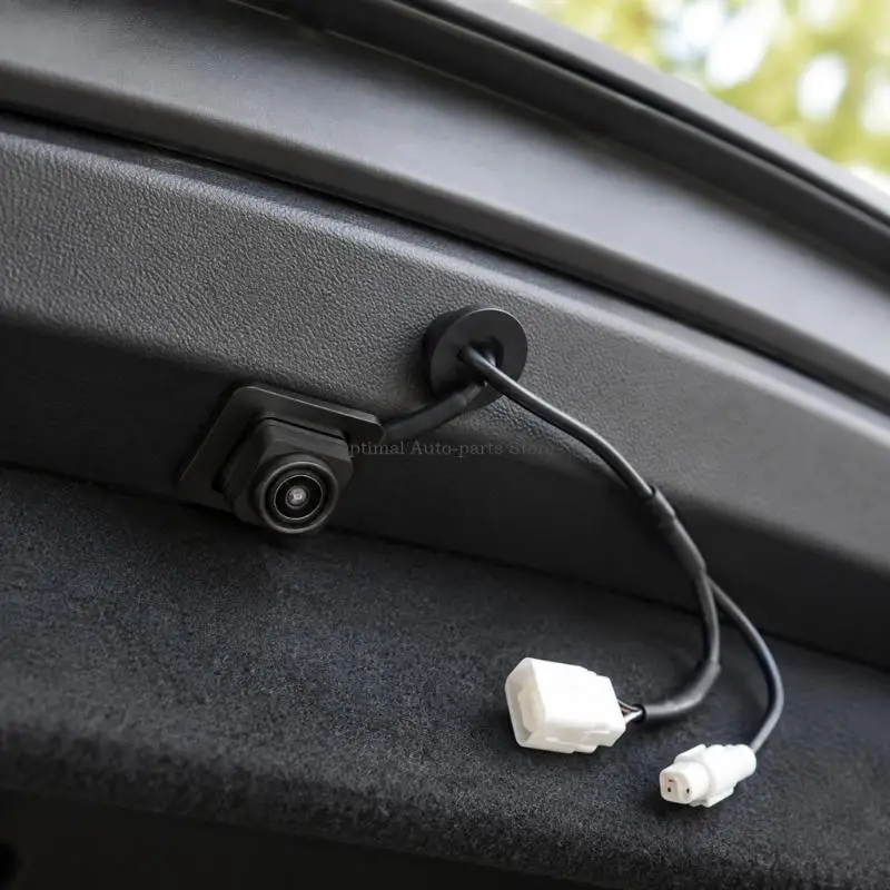 23642496 Replacement Camera Assembly for Baojun 530 with Integrated Square Mounting Panel and Attached Cable for the Vehicle's
