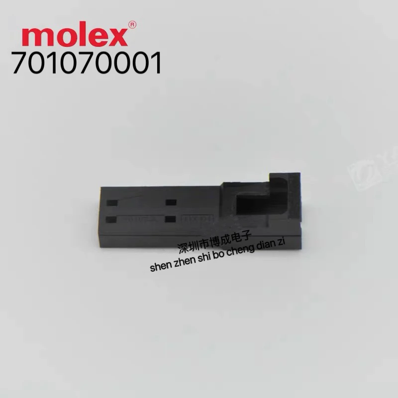 10 pieces,  MOLEX connector,  701070001, 70107-0001, P = 2.54mm, 1x2P, 100% new and original