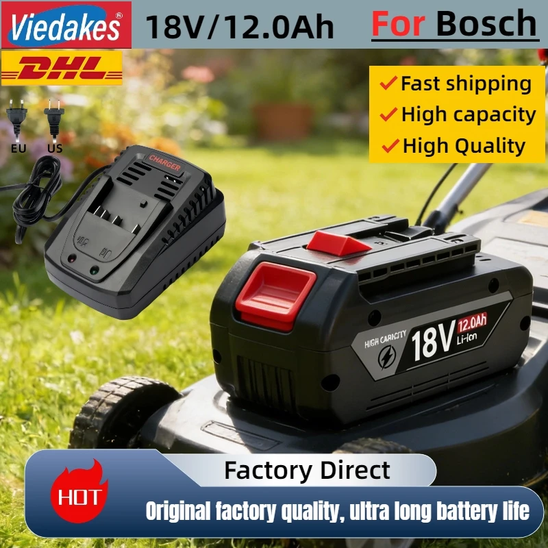 

For BOSCH 18V 10.0Ah 12.0Ah battery rechargeable,for Bosch BAT609BAT610G BAT618BAT620BAT622GSR18V-LI