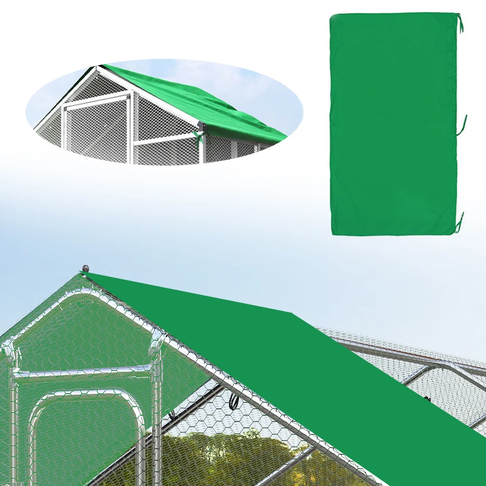 Waterproof Green Canopy Cover Shade Cloth for Chicken Outdoor Enclosure 210 x 125 cm 190T Oxford All Weather Protection