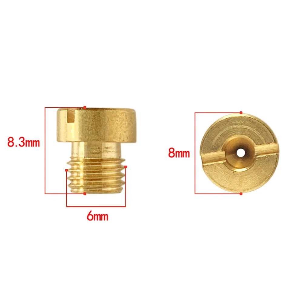 Tornillo de repuesto PCS15 m6 88-150 para carburador dellorto sha phbg, inyector de boquilla principal de carburador, nc phva jet pilot