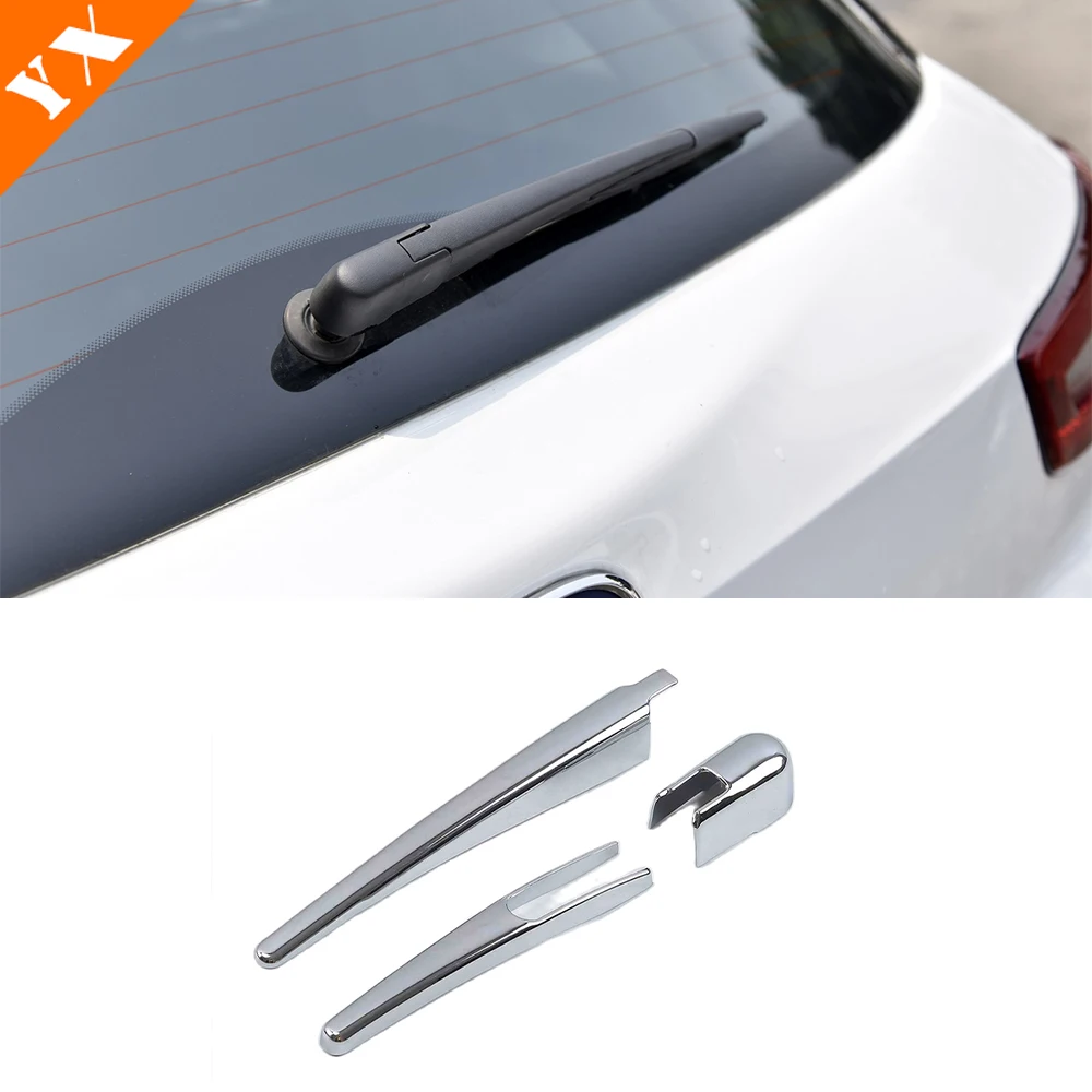 

2017-2020 Car Rear Window Windshield Wiper Arm Blade Cover Chrome Look Trim Molding Styling For Changan CS55 Accessories 3pcs