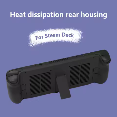 Plastic Rear Cover with Screwdriver Screws Portable Cooling Protective Cover with Support Replacement Accessories for Steam Deck