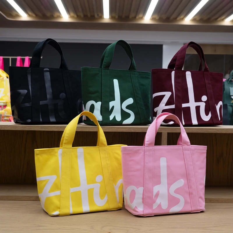 

Модная женская утолщенная хлопковая парусиновая сумка-тоут, сумка для покупок для отдыха, экологически чистая прочная женская сумка на плечо