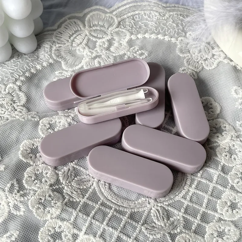Candy Color Contact Lens Case Kit Portable Eye Care Tool Set for Men and Women with Tweezers and Suction Stick - Image 6