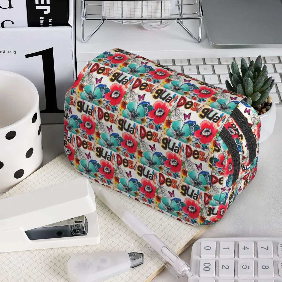 Desigual Maßgefertigtes Federmäppchen für Schüler Schul-Stiftbox Stifttasche Schreibwarenbedarf Stifthalter-Tasche