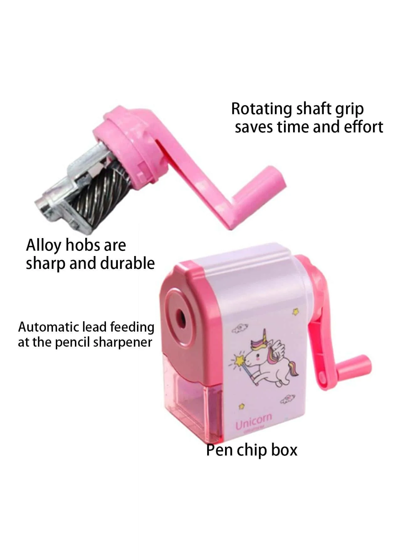 Pencil Knife Tools Cute Dolphin Rotary Pencil Sharpener Long Lasting Blade School Stationery Hand Crank Sharpeners for Childen