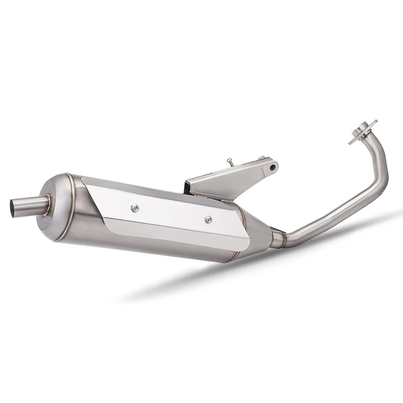 51mm Straight-Through Full Exhaust System Header Mid Pipe For Yamaha RS100 Stainless Steel