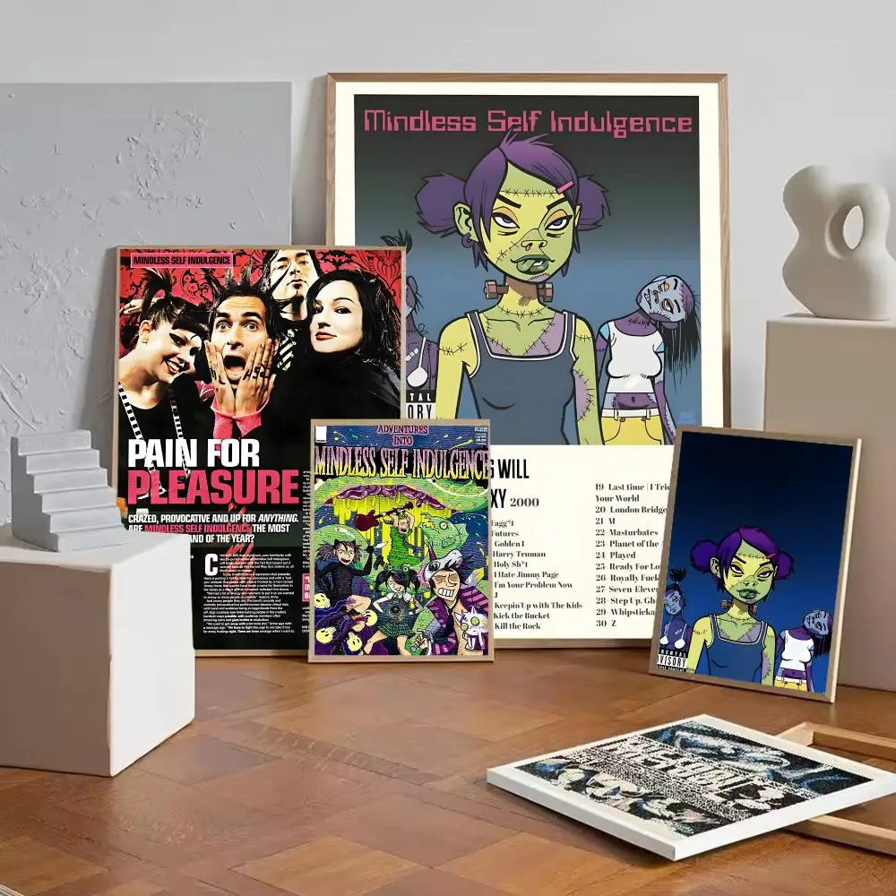Classic Rock Music M-Mindless Self Indulgence Poster Art poster movie mural family childrens room wall decoration print Gift