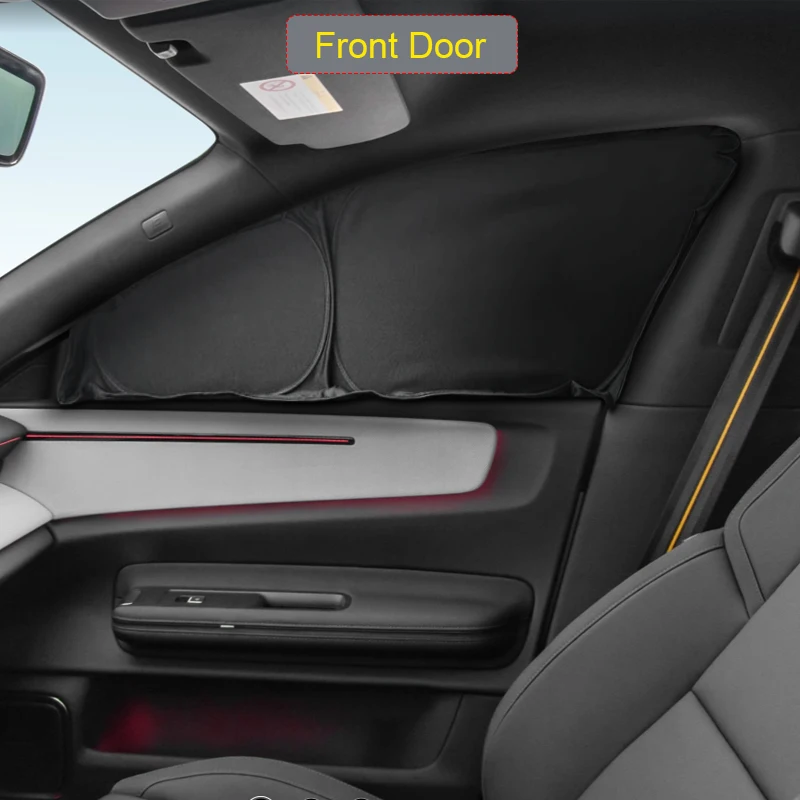 Car Black Window Privacy Sunshade For POLESTAR 4 2023-Present Auto Anti-UV Heat Insulation Protect Cover Interior Accessory