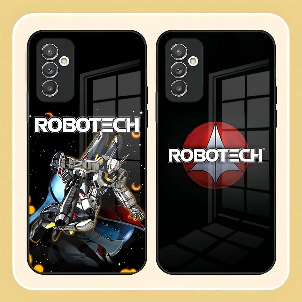 R-Robotech Robert Macross funda de teléfono para Samsung S24 Ultra S23 S22 S20 Fe S21 Plus A54 A34 A24 A53 A13 A16 cubierta de cristal