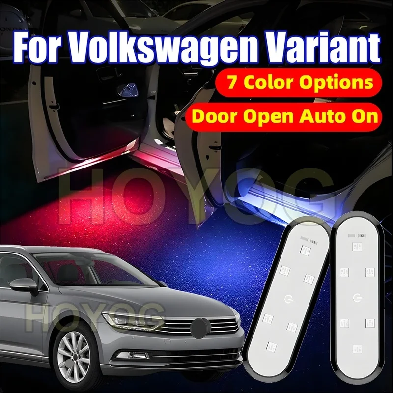 Fit for Volkswagen Variant 2014-2023 USB Rechargeable Car Door Welcome Lamp featuring Automatic On/Off for Entry Lighting
