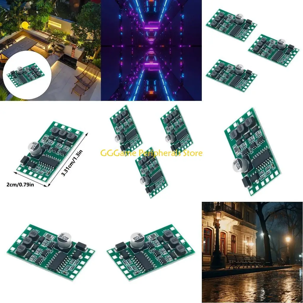 

U55B High Efficiency Color LED Driver Module DMX512 3 Channel Control For Stage Lighting DC12 24V Input Adjustable