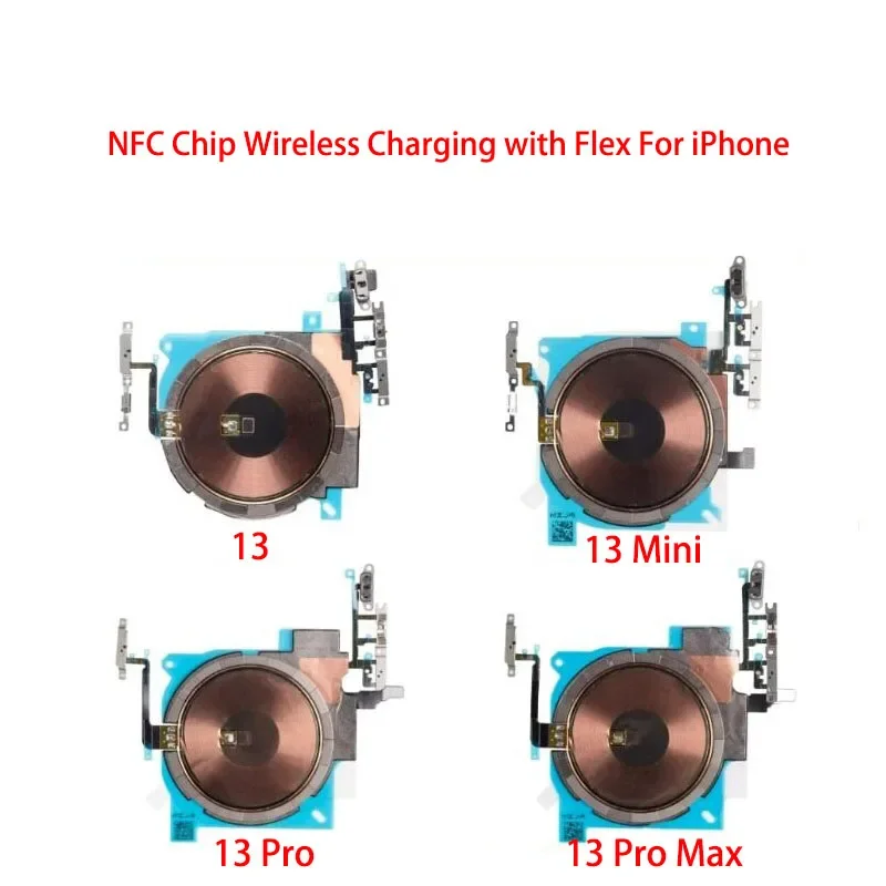 

10PCS Wireless charging chip coil NFC with volume flex for iPhone 8 Plus X XR XS Max 12 13 mini 11 pro Max charger