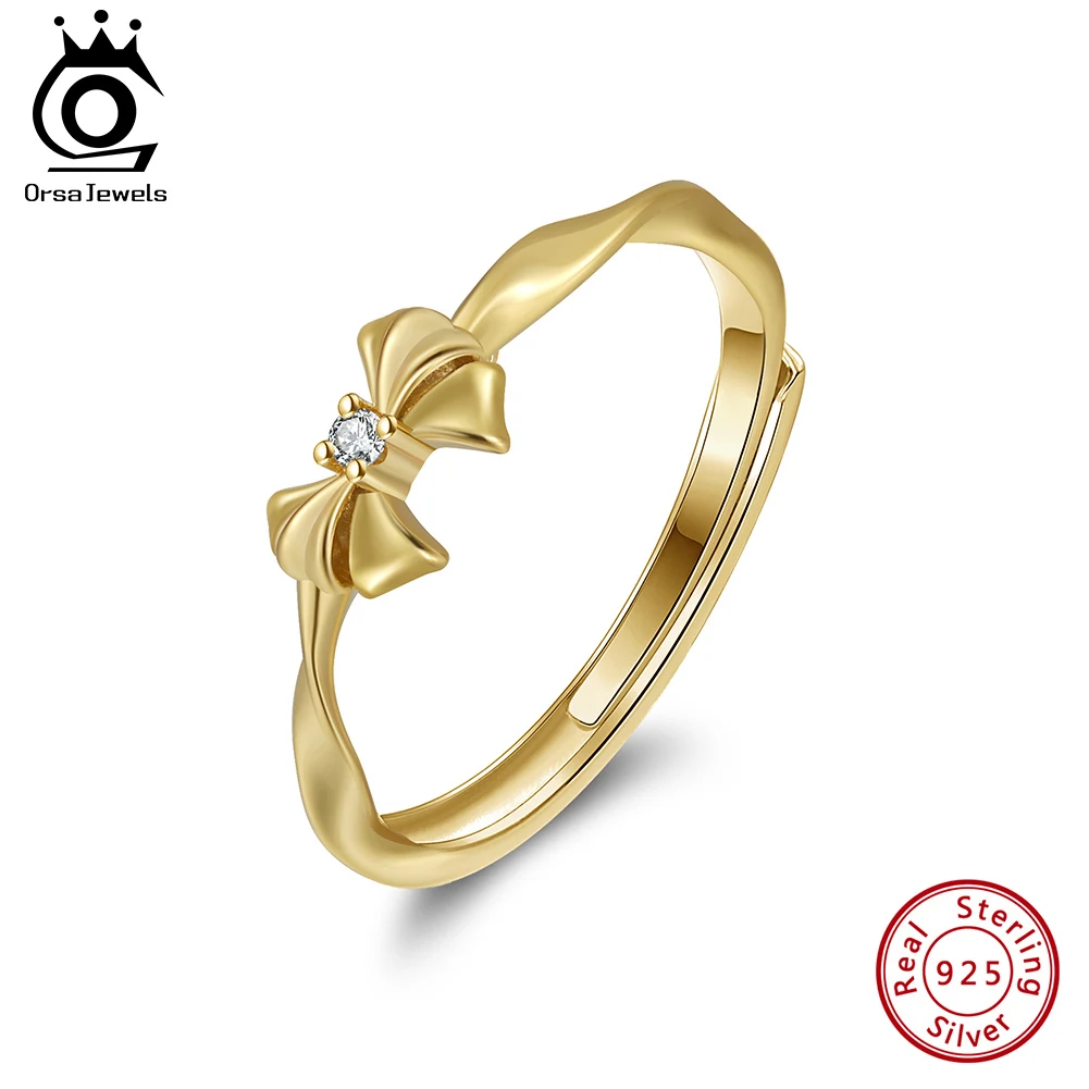 

Женское кольцо с бантом, серебряное кольцо с подвеской