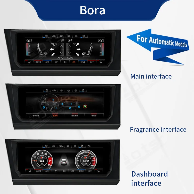 Android Car Air Conditioner Temperature Climate Control Panel For Volkswagen Voice Control Touch 3D Screen Seat Heater AC Board