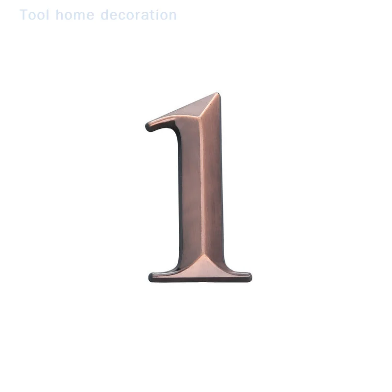 2.7-inch ABS Metal Sensing Number Plate 7cm Stereoscopic House Number Digital Door Head Stereoscopic Characters