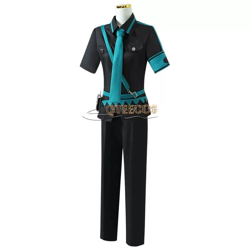 

★Halloween Cosplay Costume Miku Koi Wa Sensou Black Version Workwear Love is War Project Sekai Top P♥ All corners of the country