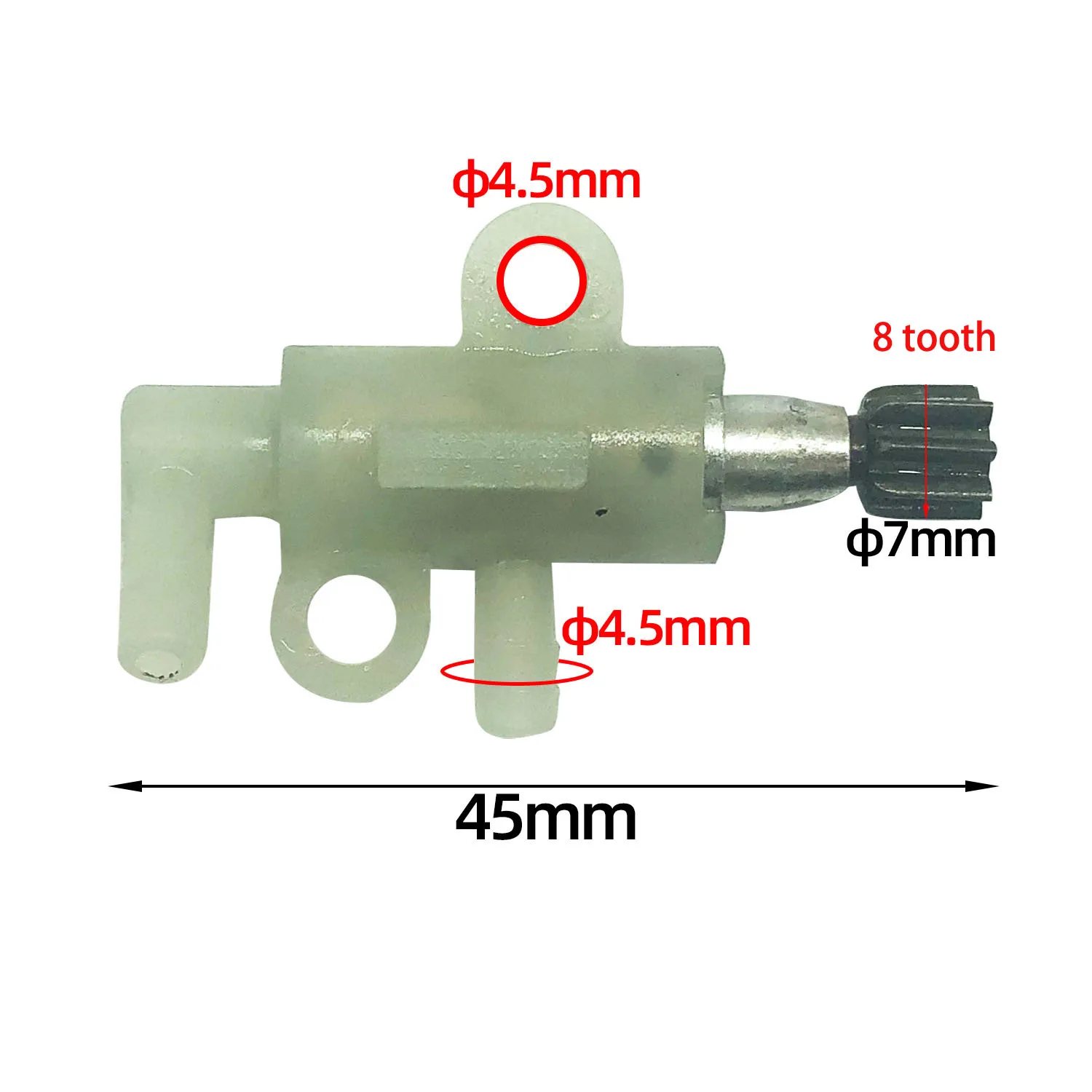 6018 Replacement Gear Pump for Electric Oil Feed Paths Compatible with Standard For power Saw Lubrication Architecture