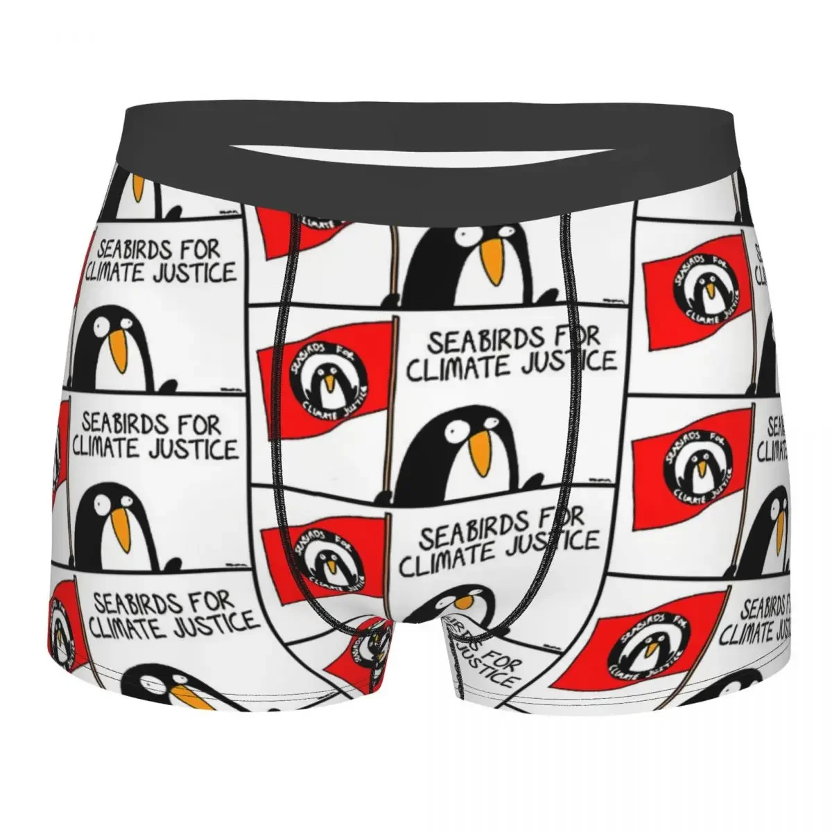 Seabirds For Climate Justice Man's Boxer Briefs Breathable Creative Underwear High Quality Print Shorts Birthday Gifts