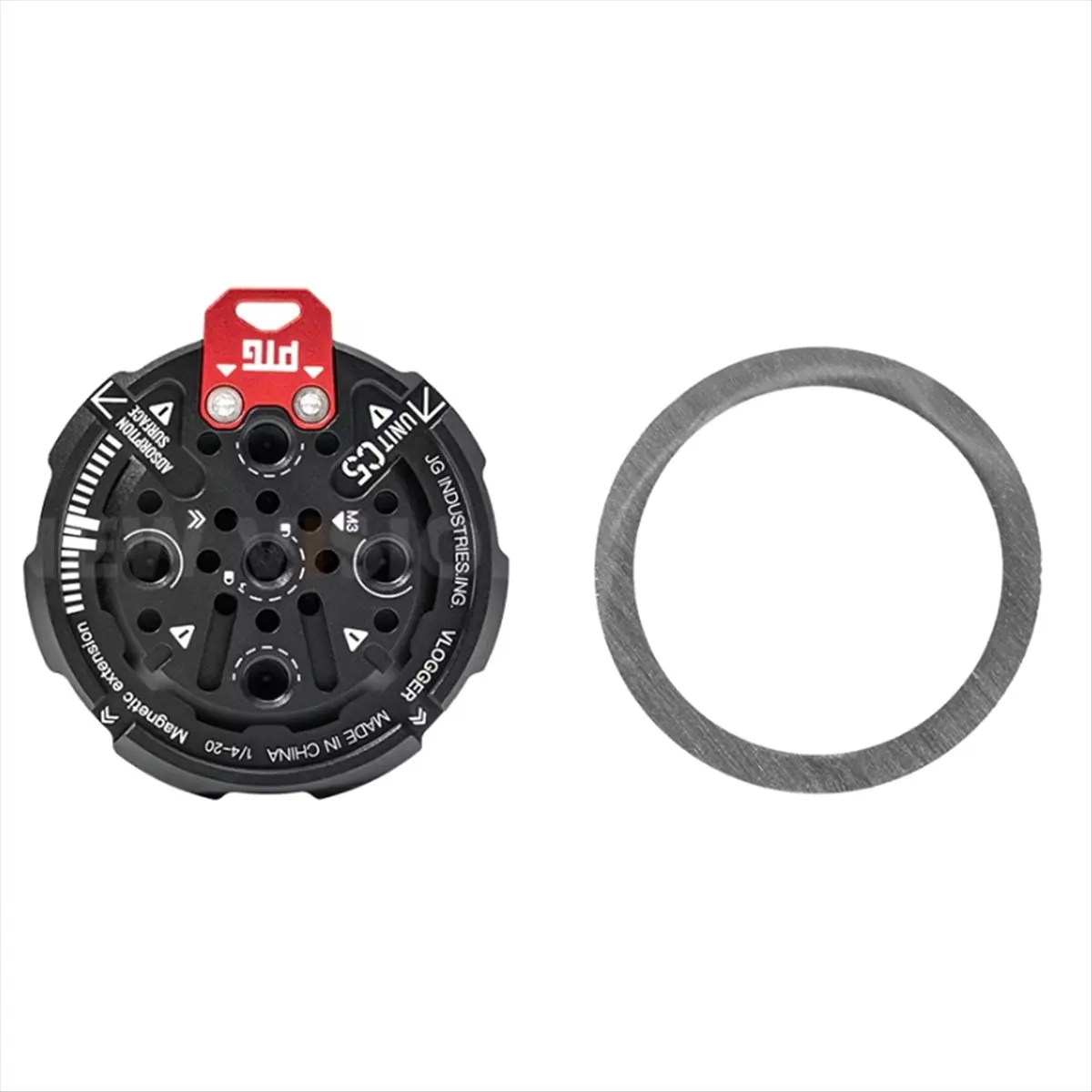AC517★♠◐C5 Magnetic Mobile Phone Base 1/4inch Screw Hole for Mounting on Types of Heads Magic Arm Bracketand Tripod