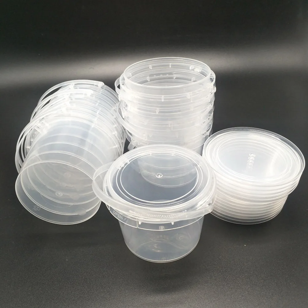 

2L Clear Bpa Free Plastic Hand Bucket Perfect for Food Storage Cooking Baking Catering Paint Soup Kitchen Utility Tank