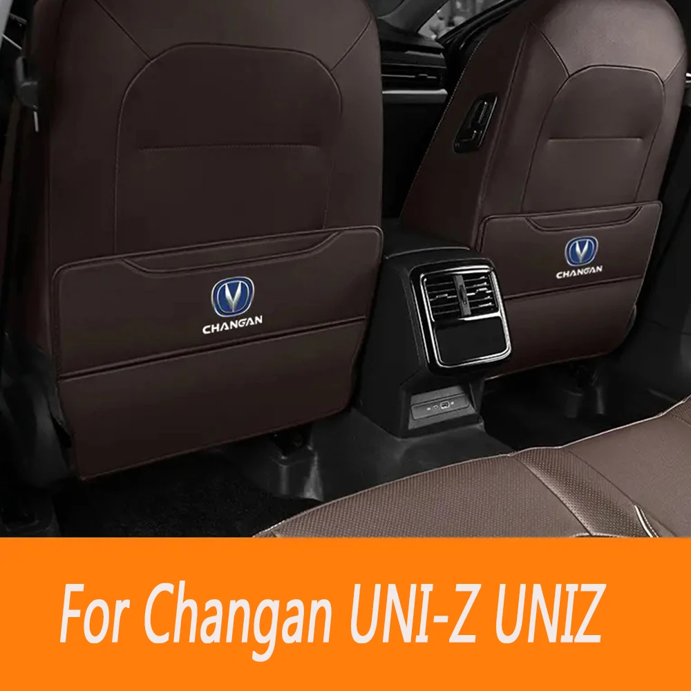 For Changan UNI-Z UNIZ  2024 Rear seat anti kick leather pad anti kick anti fouling car interior modification