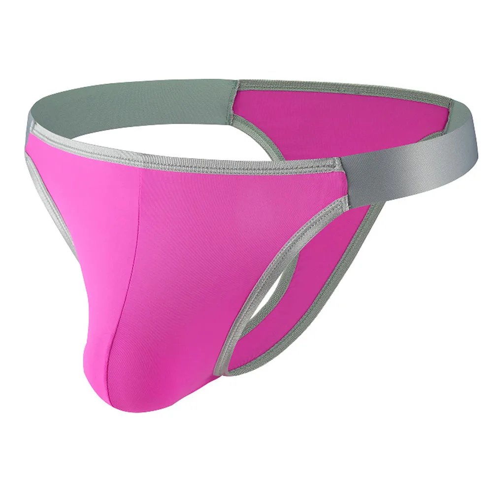 

Men Solid G Strings Thongs Underwear Sexy Men Gay Tanga Hombre Jockstrap Breathable Thin Men Underwear T-back Briefs