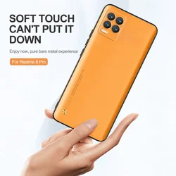 Luxury Leather Case For OPPO Realme 8 Pro Shockproof Full Cover Phone Back Shell Funda For Realmy Realmi Realme8 Silicone Bumper