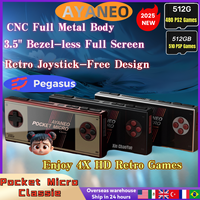 AYANEO Pocket Micro Classic Retro Handheld Game Console 3.5Inch IPS screen Portable Handheld Video Player Android13 PSPPS2 Games