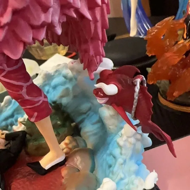 21 cm une pièce Figure singe D. Luffy Vs Donquixote Doflamingo Anime Collection modèle bureau ornement décorations enfants jouet