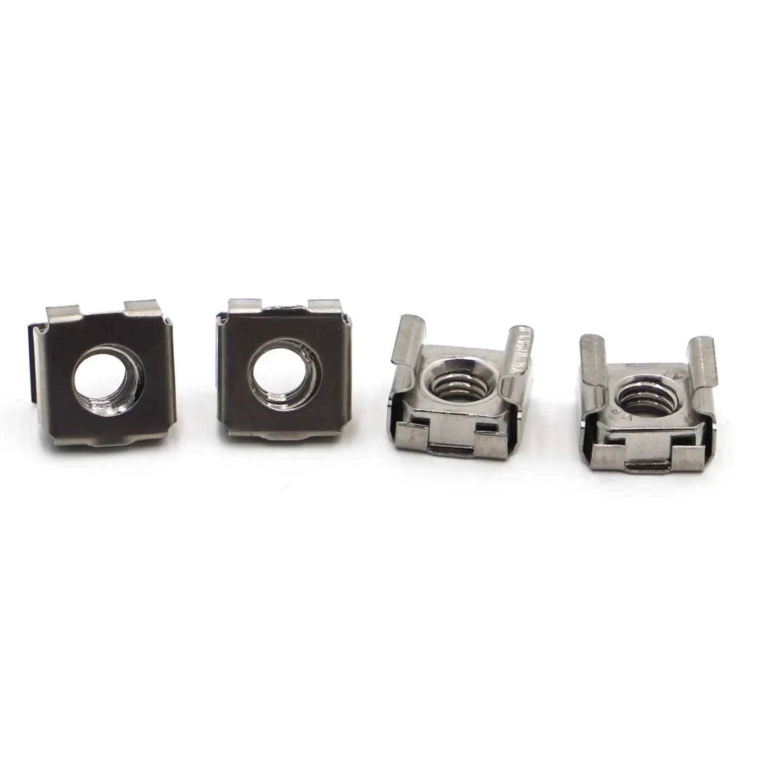 2-5pcs M4 M5 M6 M8 M10  A2-70 304 Stainless Steel Square Clip Floating Cage Nut for Server Cabinet Shelf Rack Mount