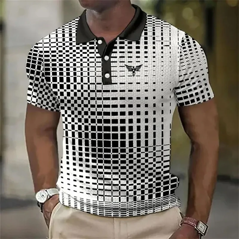 Men's Polo Shirt Graphic Prints Turndown Outdoor Street Short Sleeves Print Button-Down Clothing Sports Fashion Streetwear image 6