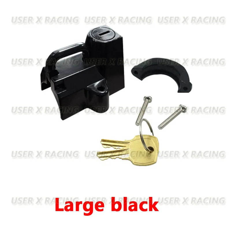 USERX Motorcycle  modification accessories Off road electric vehicle universal black 32mm for Helmet lock Harley 883 1200