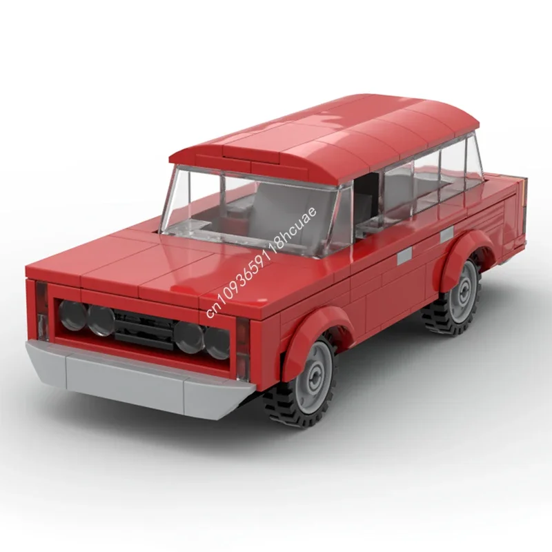 

206 деталей MOC Fiat 125p Station Wagon City Champions, модель суперкара, строительные блоки, развивающие конструкторы, игрушки для творчества, рождественские подарки