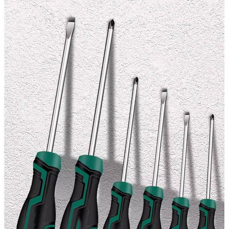 

Multipurpose Handle Screwdrivers Set With Magnetic Insulated Security Repair Hand Tools Cross/Straight Type Screw Driver