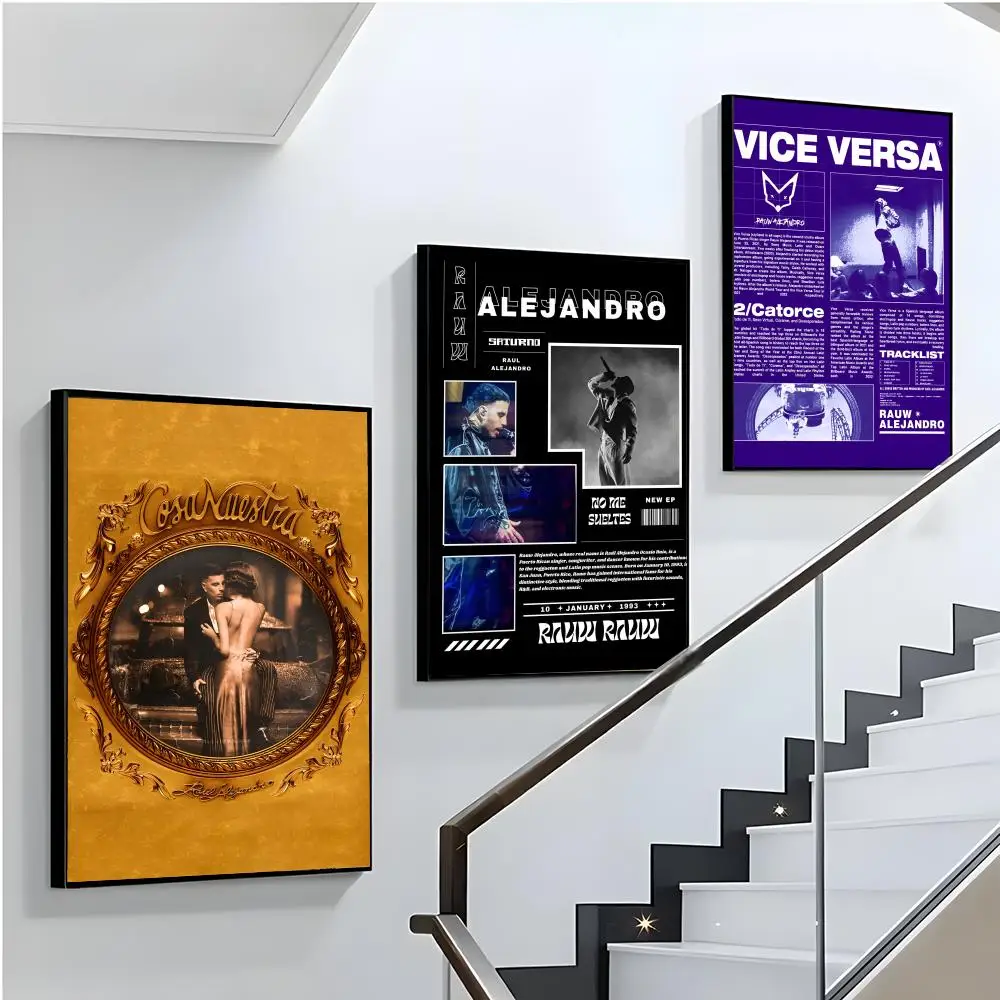 حار مغني الراب R-rauw AlejandroS المشارك لغرفة المعيشة ، غرفة نوم ، بار جدار الفن يطبع ورقة ملصق الديكور الهدايا #2